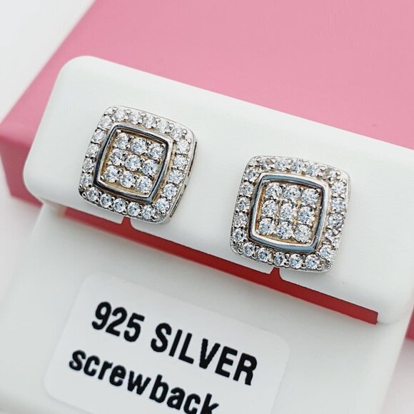 "925 Sterling Silver Cubic Zirconia Earrings, U19254561 - Picture 2 of 11